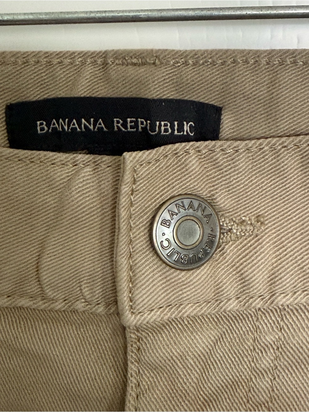 Banana Republic Men's Slim Fit Khaki Tan Twill Pants in Size 38 X 32 - Picture 6 of 11